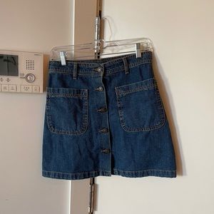 Zara Denim Skater Skirt